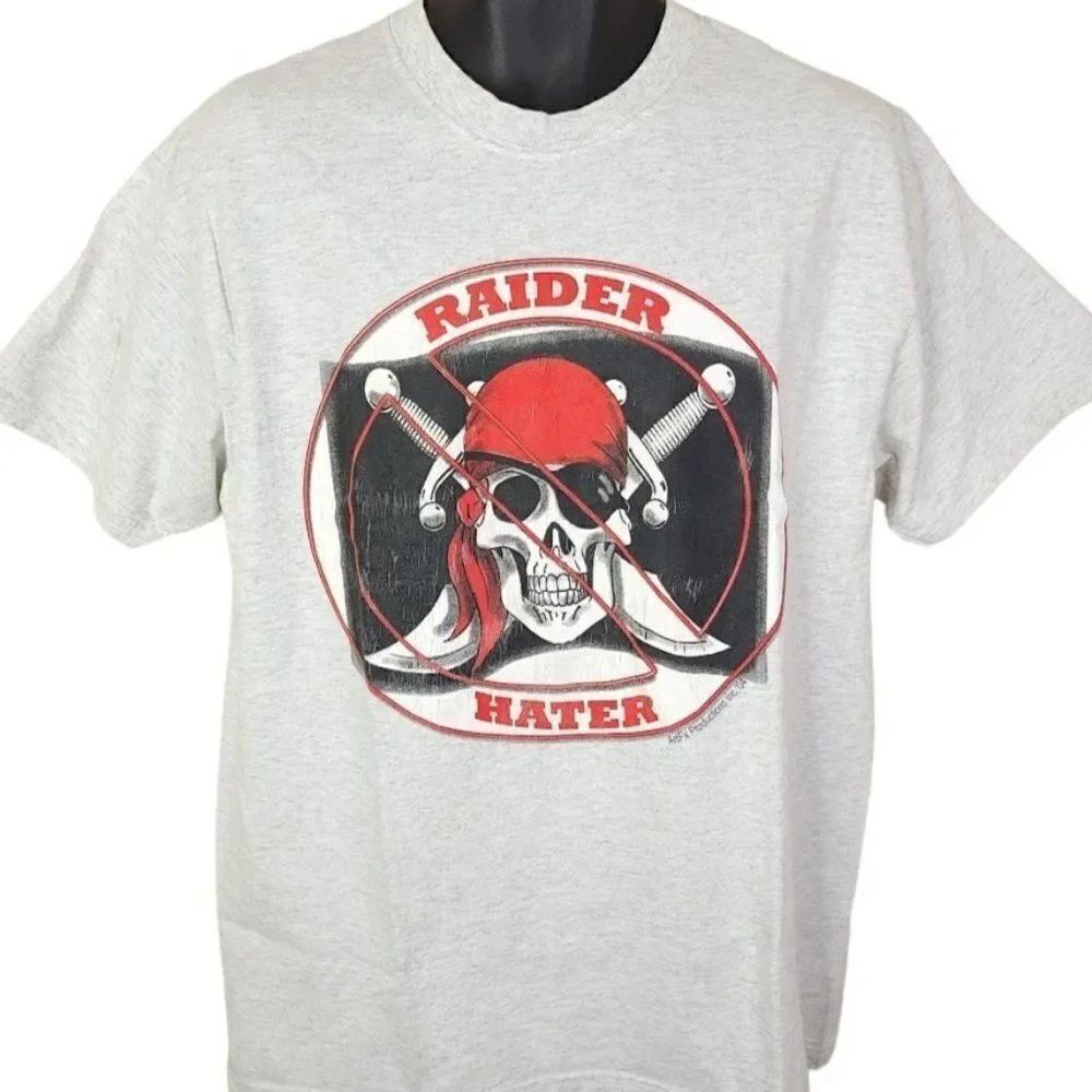 Las Vegas Raiders T Shirt Vintage Y2K No Raider Haters Los Angeles LA Oakland